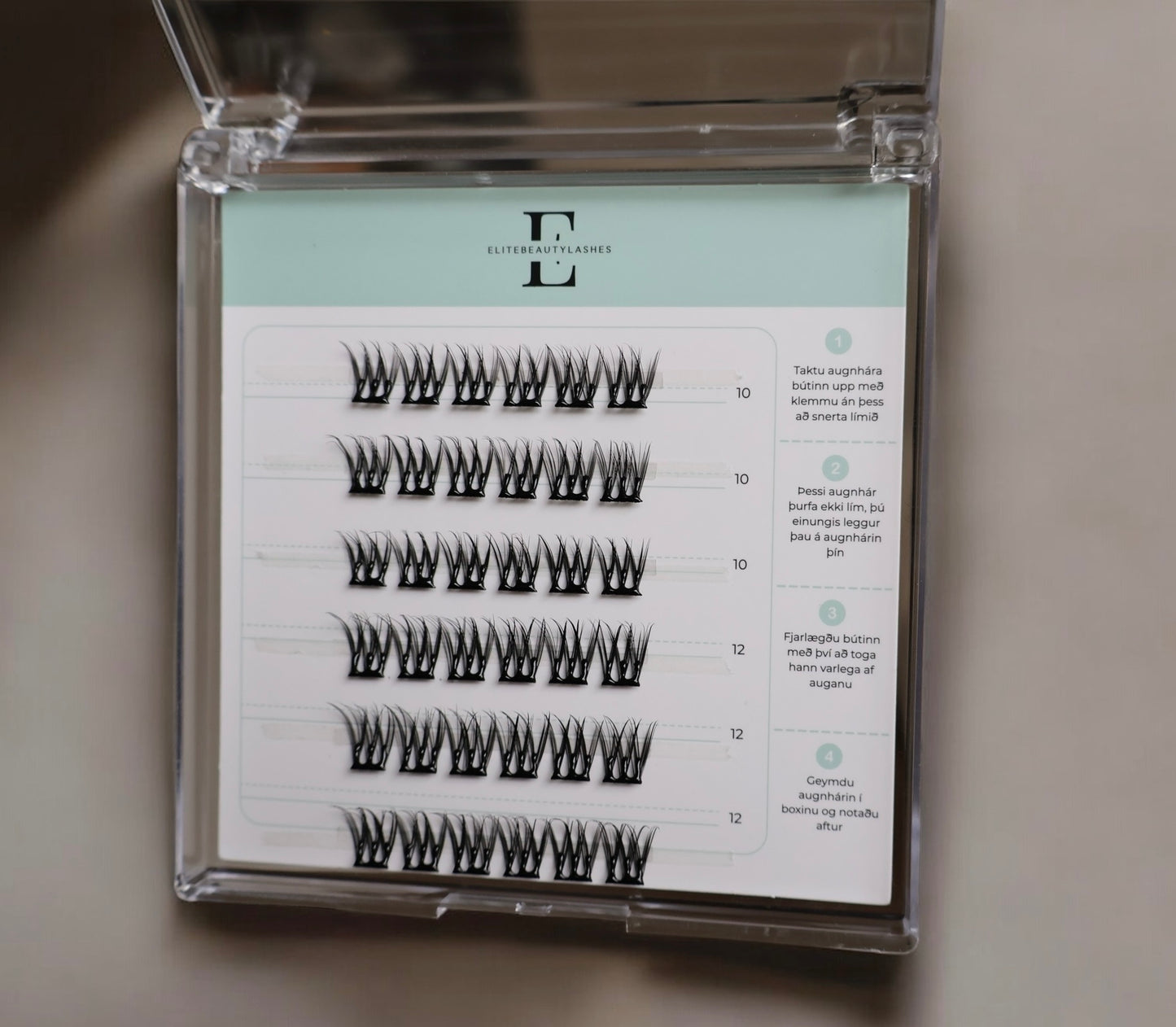 Classic augnhár með lími - NÝTT