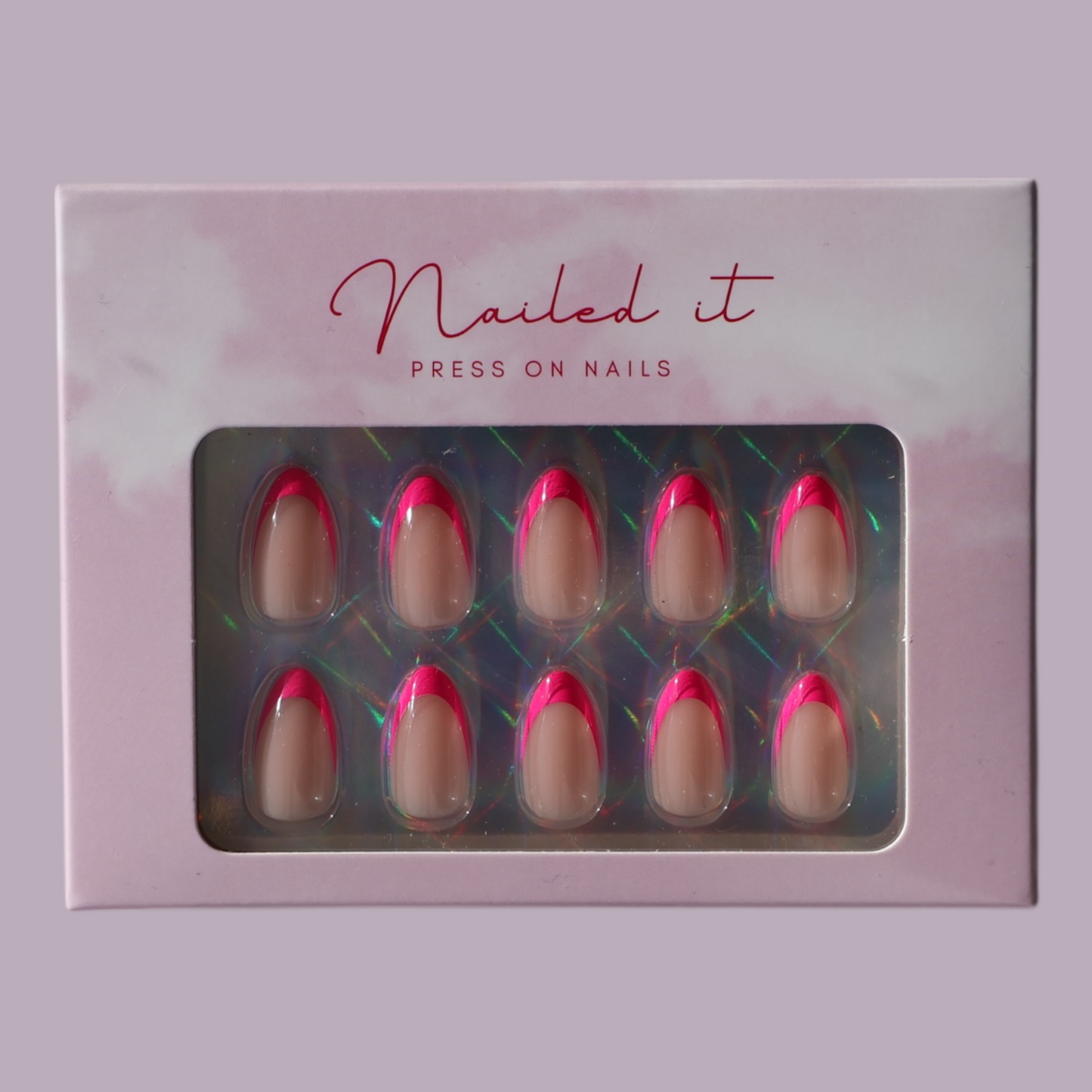 Press on Neglur - Pink French Tip