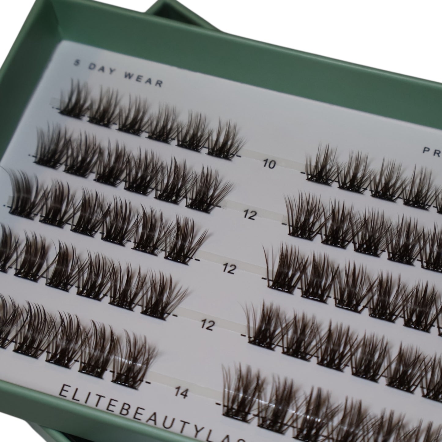 Classic brún augnhár með lími