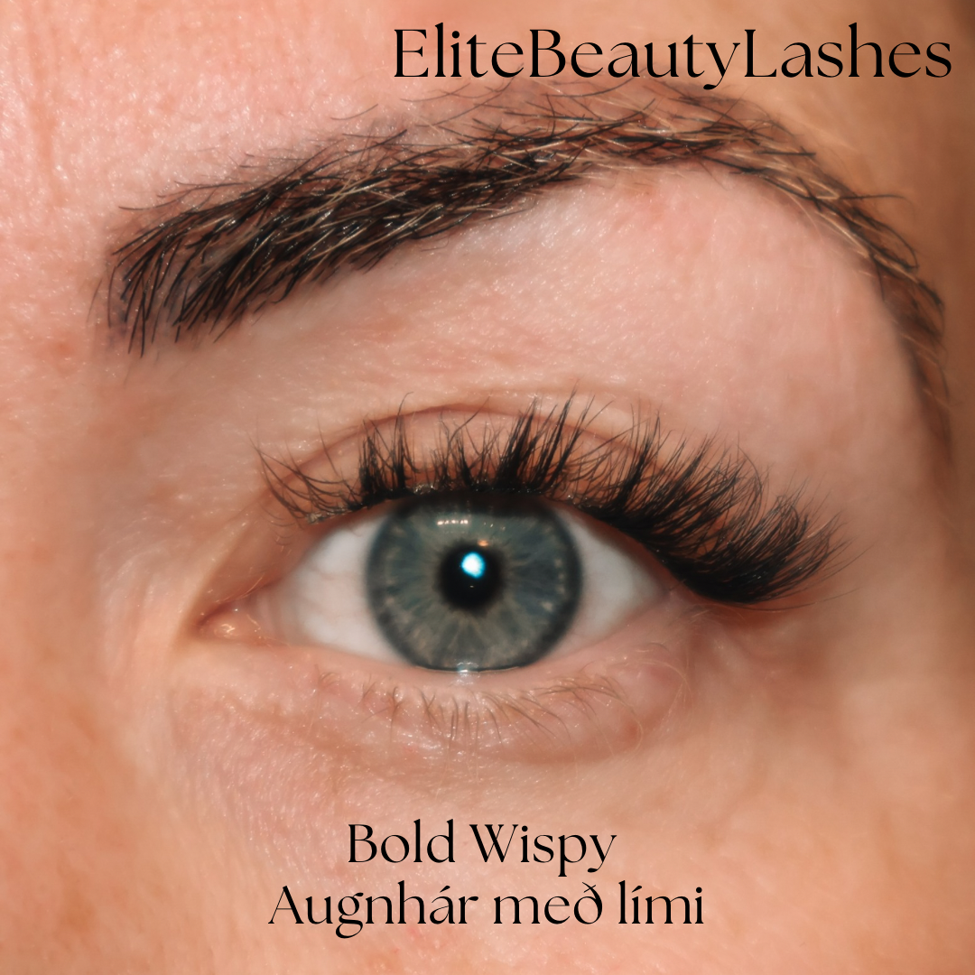 Bold Wispy hálf augnhár með lími