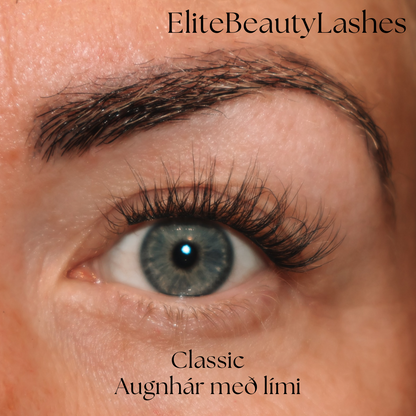 Classic hálf augnhár með lími