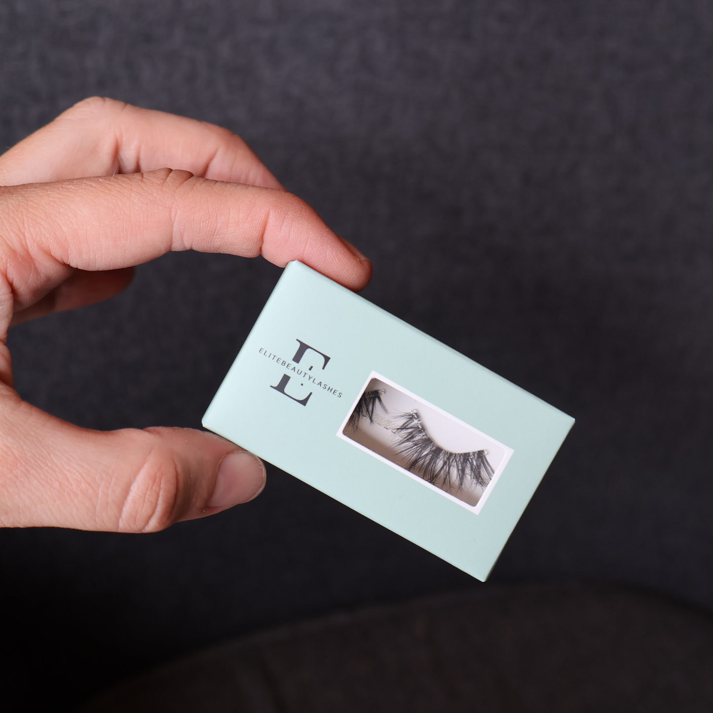 Classic hálf augnhár með lími - 1 sett