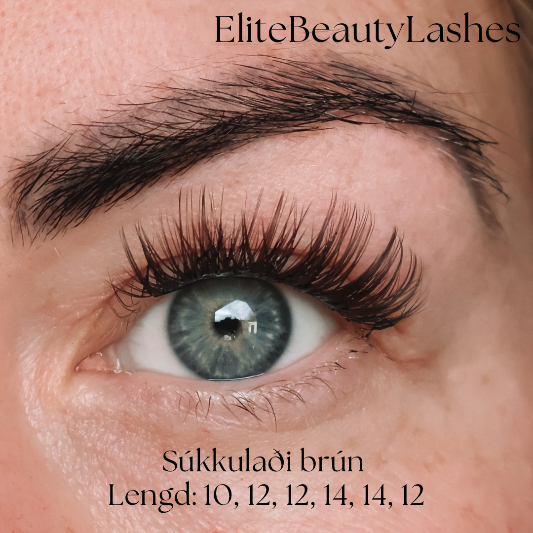 Augnhár - Súkkulaði brún