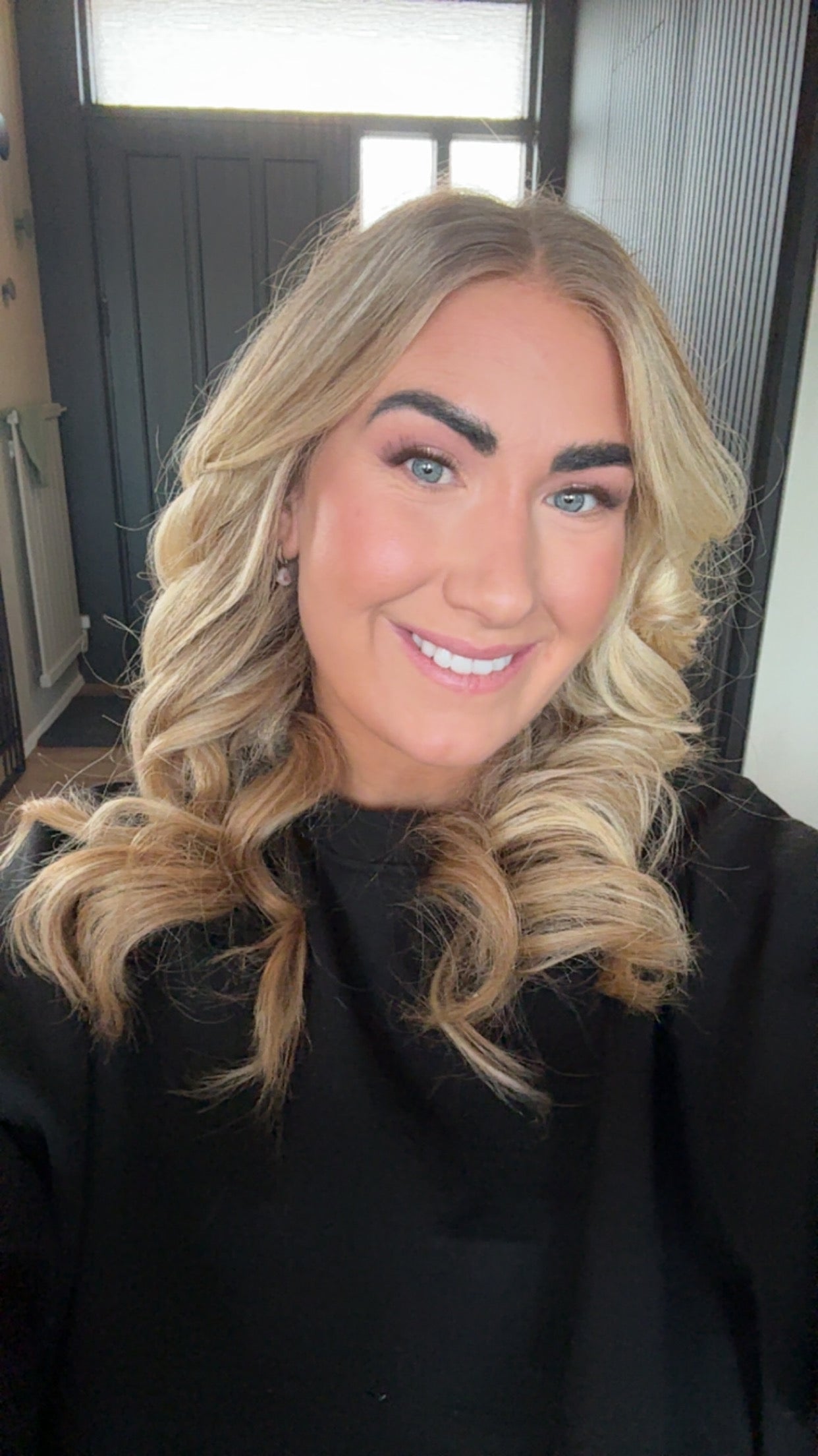 Classic brún augnhár með lími