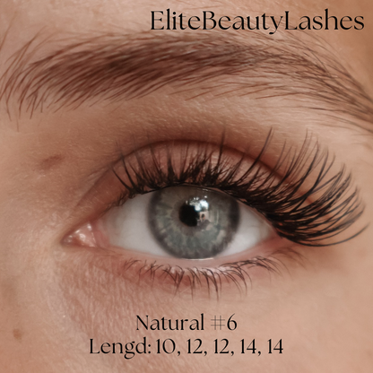 Augnhár - Natural #6