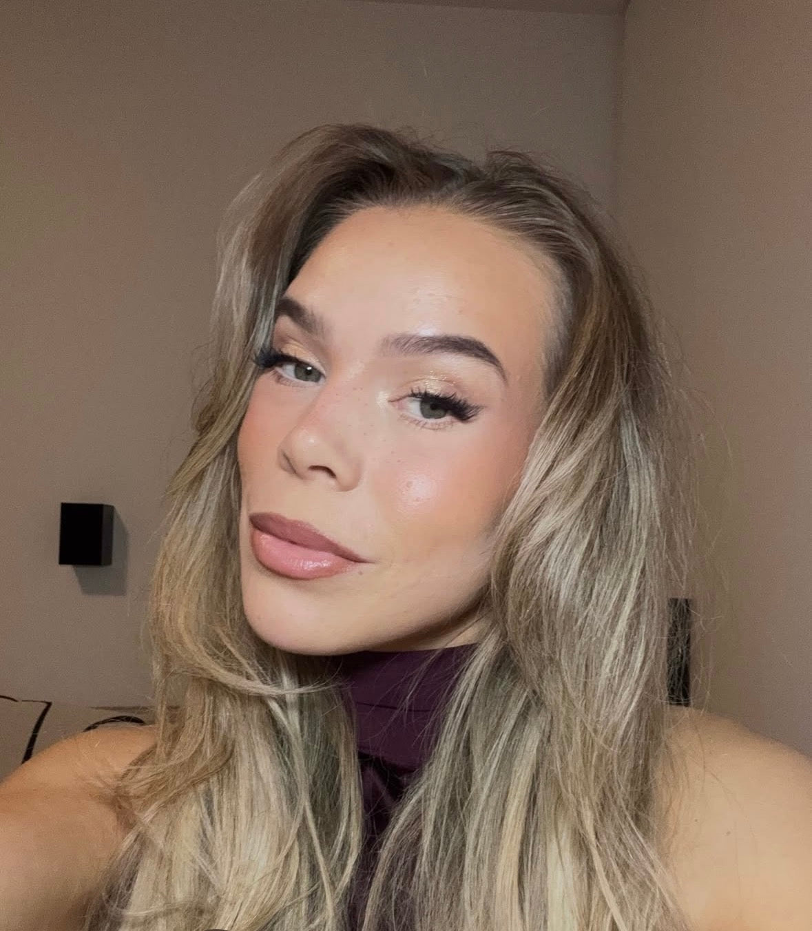 Cat eye hálf augnhár með lími