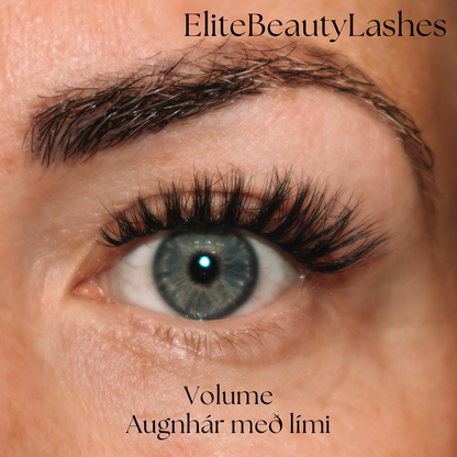 Volume hálf augnhár með lími