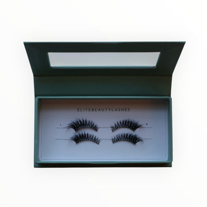 Cat eye hálf augnhár með lími