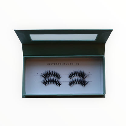 Volume hálf augnhár með lími