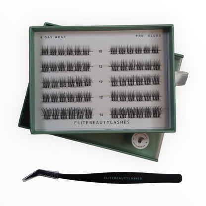 Natural augnhár með lími