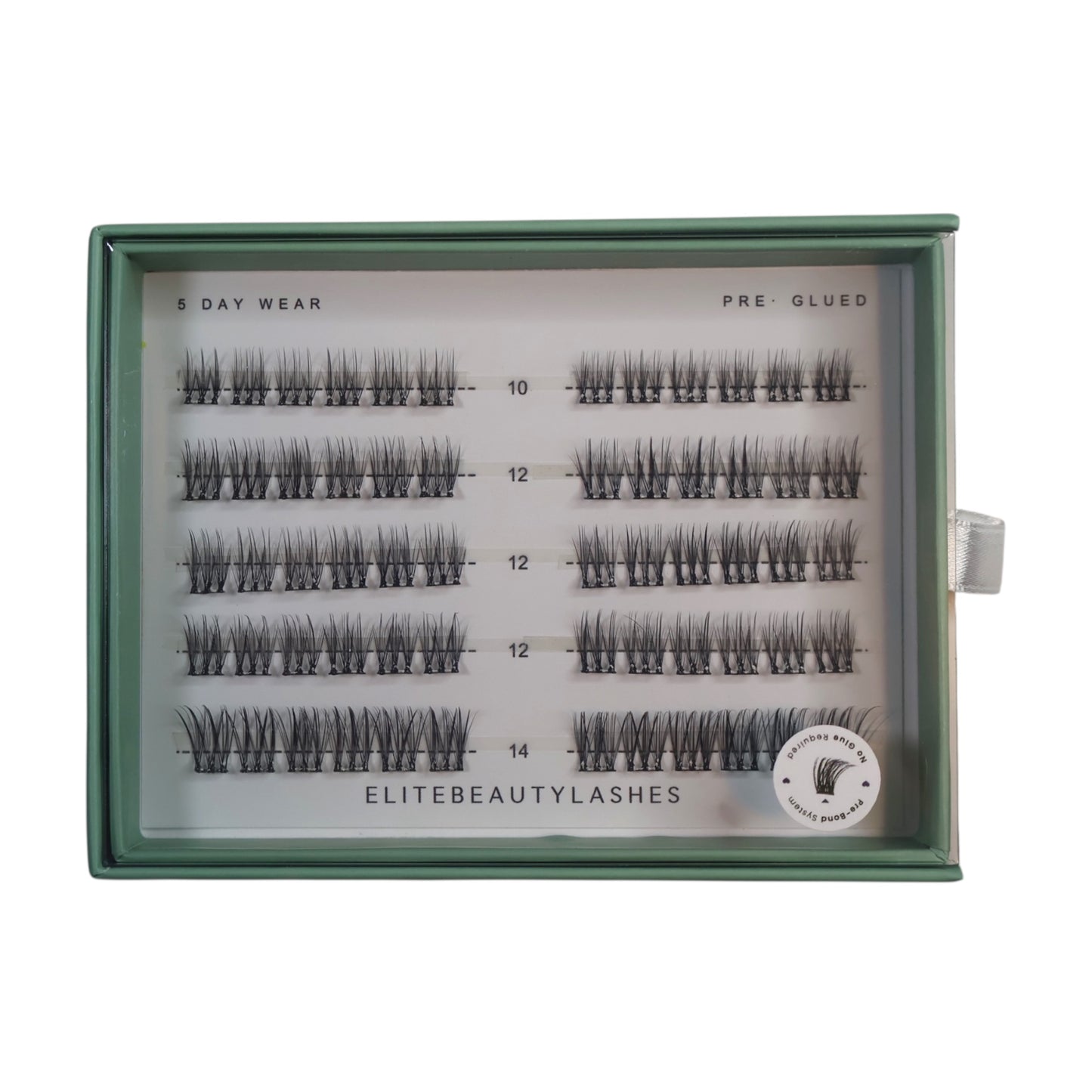 Natural augnhár með lími