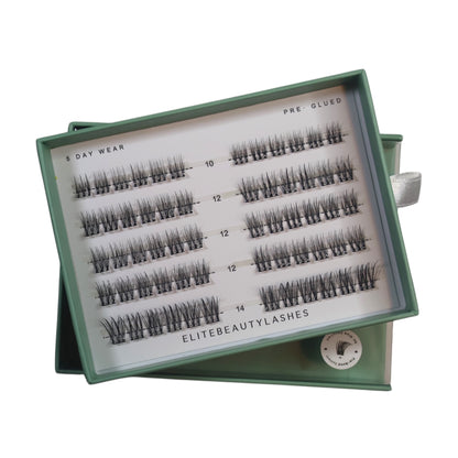 Natural augnhár með lími