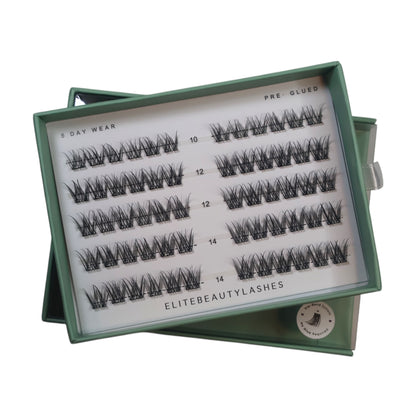 Soft wispy augnhár með lími