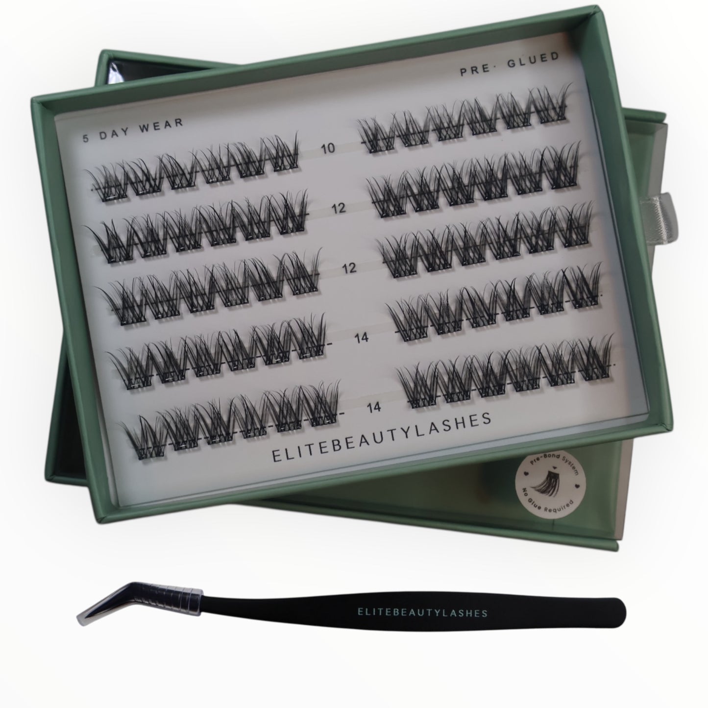 Soft wispy augnhár með lími