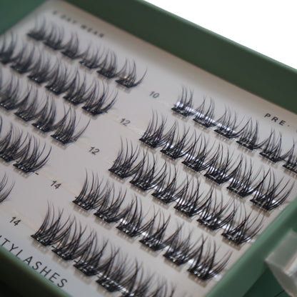 Soft wispy augnhár með lími